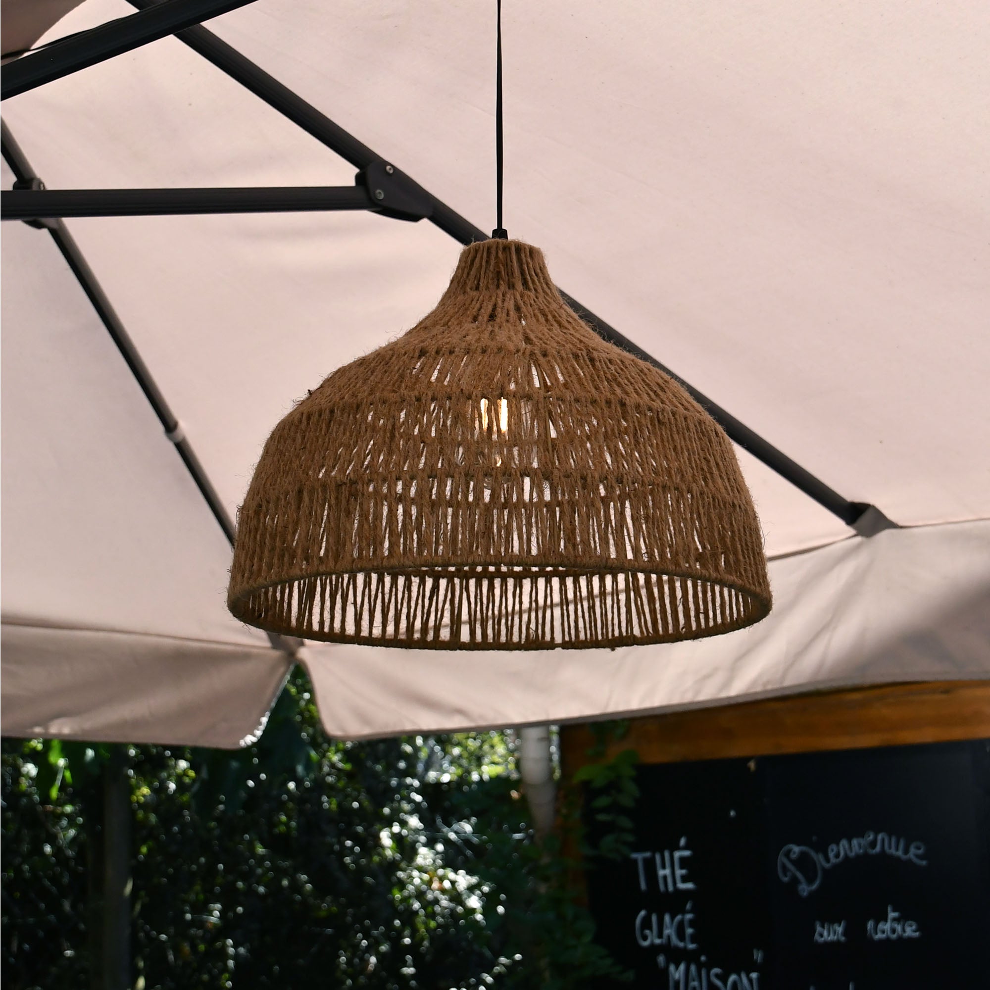 Suspension lustre solaire Areca
